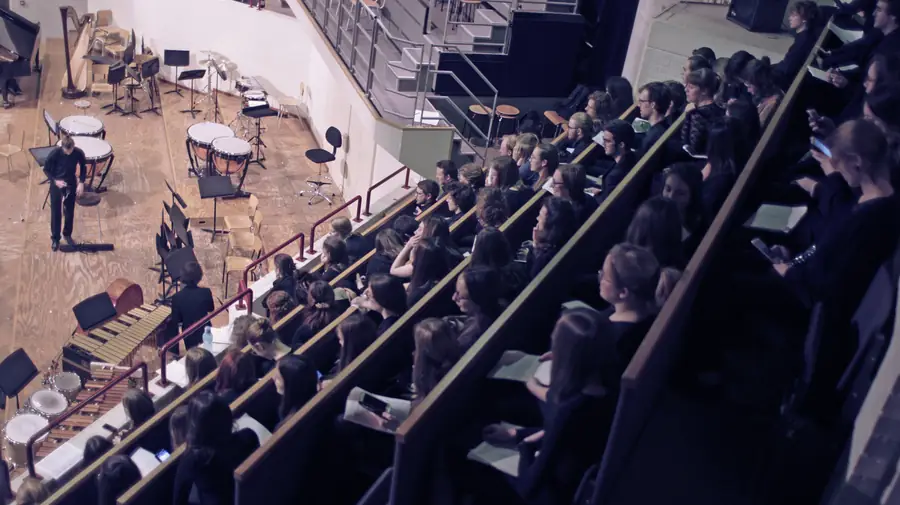 Audience in the concert hall, Leuven 2018